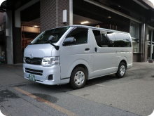 太成倉庫の関連会社太成貨物運輸保有の1.2トン車 ハイエースバン